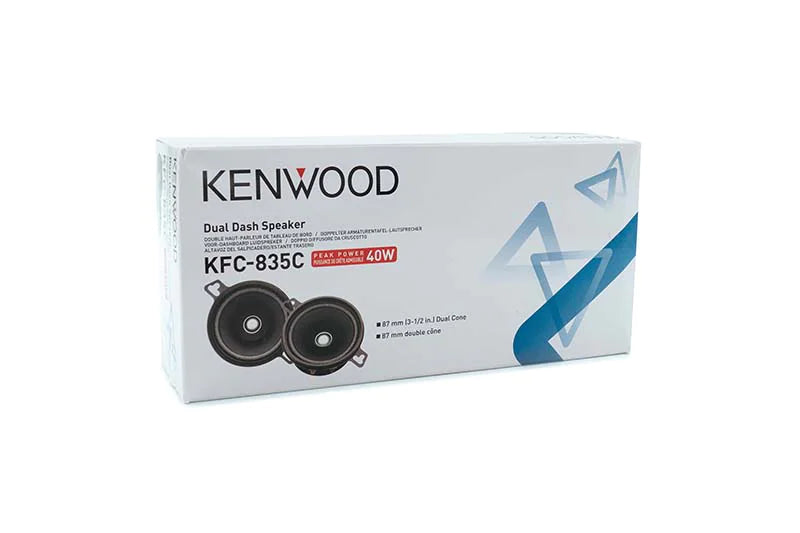 Kenwood KFC-835C 1-Way 3-1/2" Round Speaker System, 40W Max Power PAIR