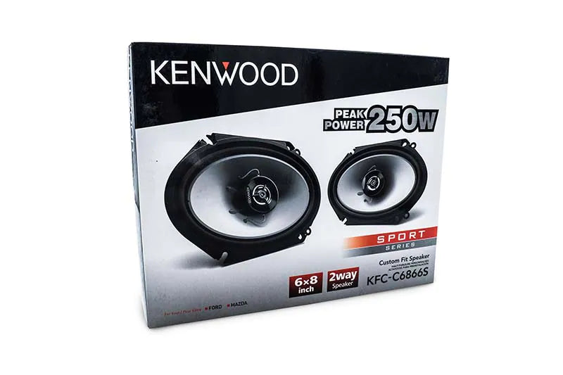 Kenwood KFC-C6866S Pair 6 x 8" Coaxial Speakers Car Audio 250W Max Power