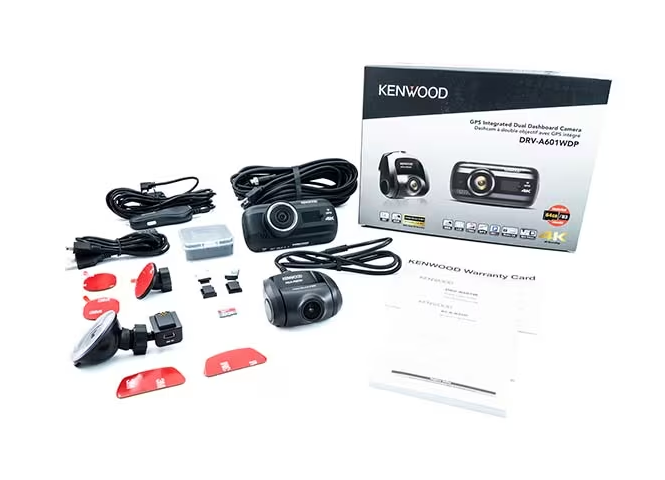 Kenwood DRV-A601WDP 4K Ultra HD Dual Dash Cameras Includes 2 Cameras