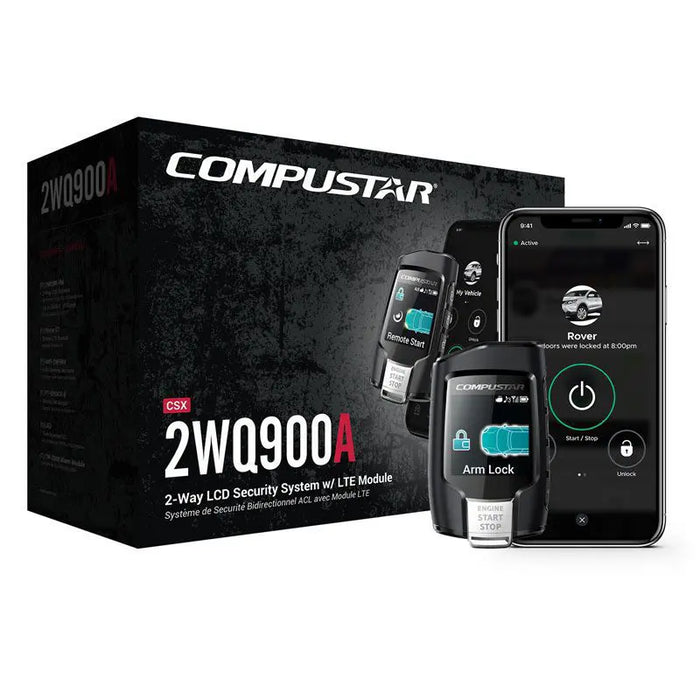 Compustar CSX2WQ900-A ALARM SYSTEM ONLY 2Way Remote and Drone Module
