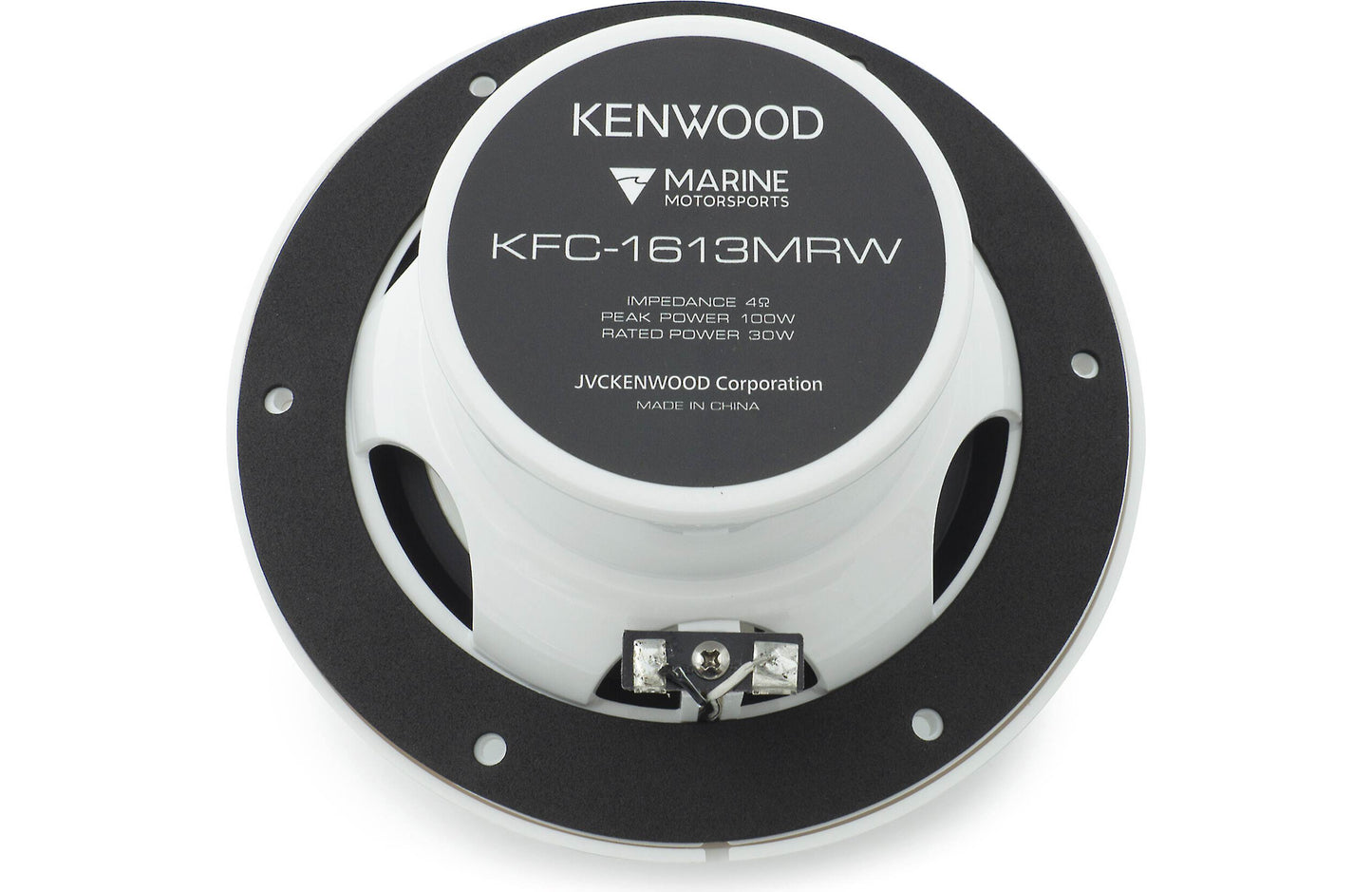 Kenwood KFC-1613MRW 6.5" 2-Way 100 Watts Marine Motorsports Audio Speakers Pair