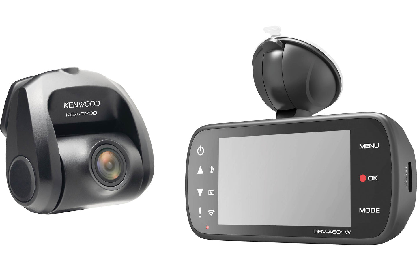 Kenwood DRV-A601WDP 4K Ultra HD Dual Dash Cameras Includes 2 Cameras