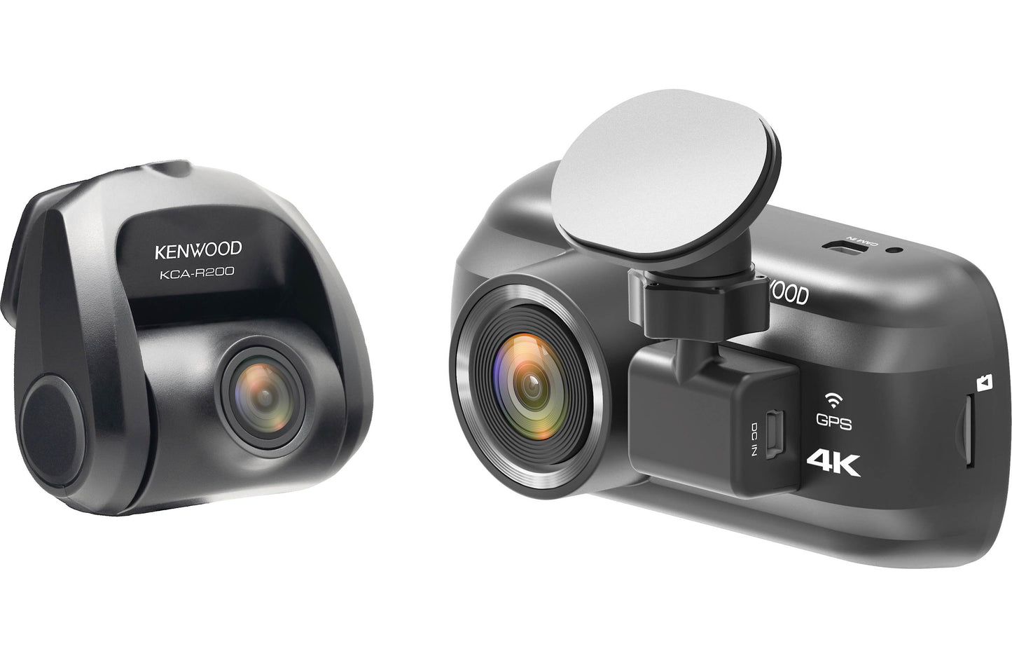 Kenwood DRV-A601WDP 4K Ultra HD Dual Dash Cameras Includes 2 Cameras