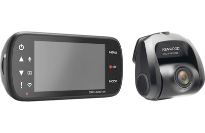 Kenwood DRV-A601WDP 4K Ultra HD Dual Dash Cameras Includes 2 Cameras