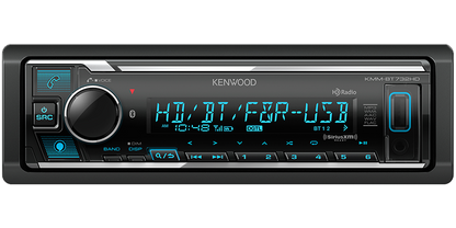 Kenwood KMM-BT732HD Digital Media Receiver with Bluetooth & HD Radio 1-DIN Amazon Alexa Ready