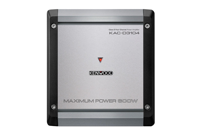 Kenwood KAC-D3104 Class D 4-Channel Car Audio Amplifier 600 Watts Max Power