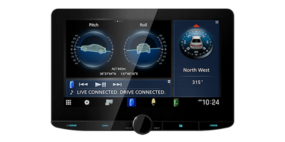 Kenwood DMX1038S 10.1" HD Floating Panel Digital Multimedia Receiver – Wireless Apple CarPlay & Android Auto