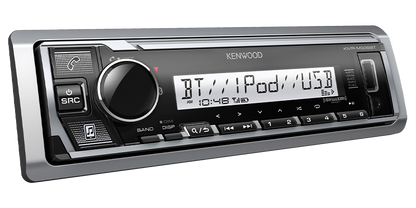 Kenwood KMR-M332BT 1-DIN Marine Digital Media Bluetooth Receiver USB AUX AM/FM