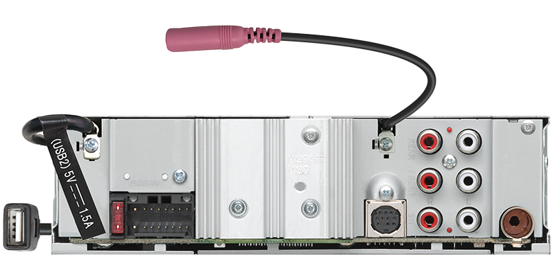 Kenwood KMM-BT732HD Digital Media Receiver with Bluetooth & HD Radio 1-DIN Amazon Alexa Ready