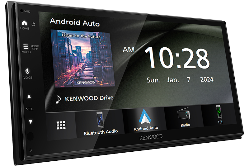 Kenwood DMX5710S 6.8" WSVGA Digital Car Stereo Multimedia Receiver with Wireless Apple CarPlay & Android Auto