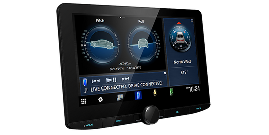 Kenwood DMX1038S 10.1" HD Floating Panel Digital Multimedia Receiver – Wireless Apple CarPlay & Android Auto