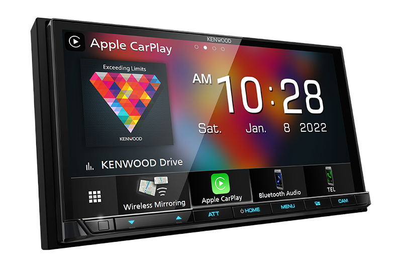 Kenwood DMX9708S 2-DIN Car Stereo, Wireless Apple CarPlay/Android A, SXM/Maestro