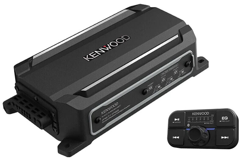 Kenwood KAC-M5024BT 600W 4 Channel Compact Amplifier, Waterproof w/ Bluetooth