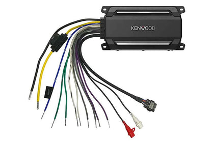 Kenwood KAC-M5024BT 600W 4 Channel Compact Amplifier, Waterproof w/ Bluetooth