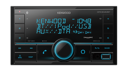 Kenwood DPX304MBT Double DIN Digital Media Receiver with Bluetooth Amazon Alexa and Spotify ready