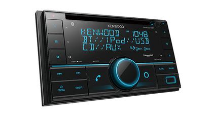 Kenwood DPX504BT Double DIN CD Receiver Bluetooth, Amazon Alexa, Spotify Ready Front USB & Aux In