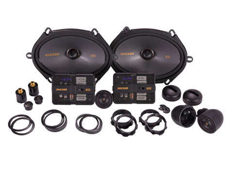 KICKER KSS580 6X8 Inch Component System w/ 1-Inch Tweeter, 4-Ohm  47KSS6804