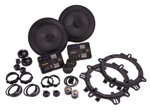 KICKER KSS650 6.5 Inch Component System w/1 -Inch Tweeters, 4-Ohm 47KSS6504