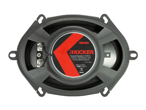 KICKER KSC680 6X9-Inch Coaxial Speakers w/.75-Inch Tweeters, 4-Ohm 47KSC6804