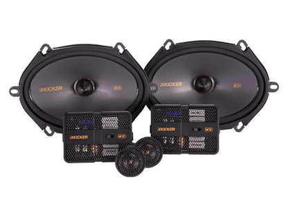 KICKER KSS580 6X8 Inch Component System w/ 1-Inch Tweeter, 4-Ohm  47KSS6804