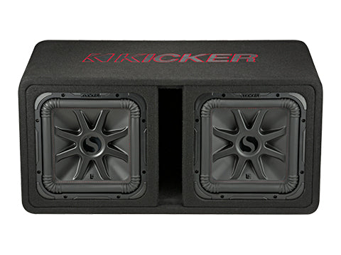 Kicker L7R 12-Inch DUAL Subwoofers in the CWR Style Vented Enclosure , 2-Ohm 1200W