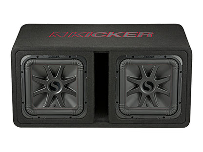 Kicker L7R 12-Inch DUAL Subwoofers in the CWR Style Vented Enclosure , 2-Ohm 1200W