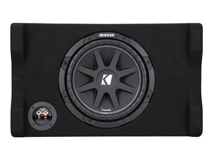 KICKER Comp 10 Inch Subwoofer in Down Firing Enclosure, 4-Ohm 150W 48CDF104