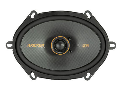 KICKER KSC680 6X9-Inch Coaxial Speakers w/.75-Inch Tweeters, 4-Ohm 47KSC6804