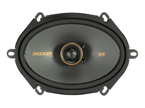 KICKER KSC680 6X9-Inch Coaxial Speakers w/.75-Inch Tweeters, 4-Ohm 47KSC6804