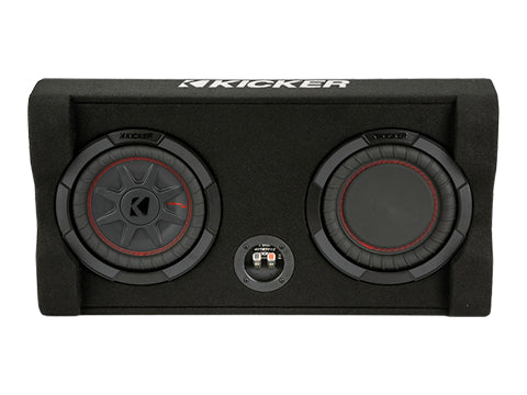 KICKER TRTP 8 Inch Thin Down Firing Subwoofer and Passive Enclosure, 2-Ohm