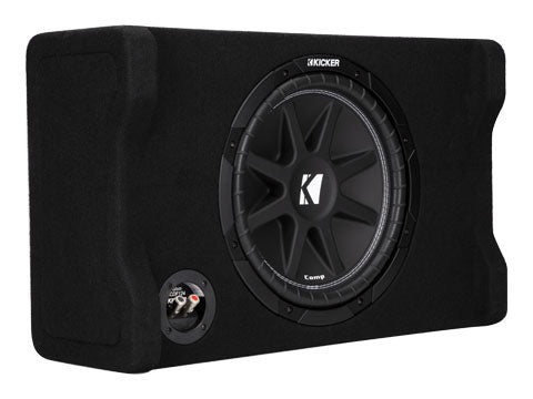 KICKER Comp 12 Inch Subwoofer in Down Firing Enclosure, 4-Ohm 150W 48CDF124