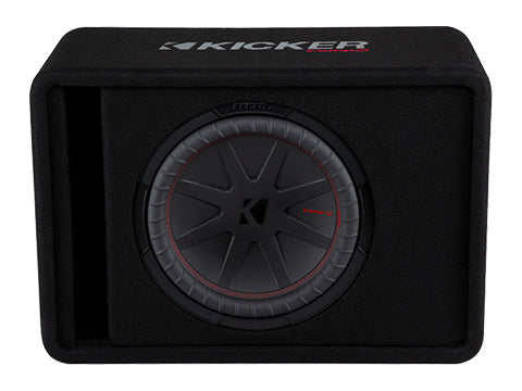 Kicker CompR 12-Inch Single Subwoofer in Vented Enclosure 2-Ohm 500W 48VCWR122