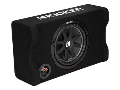 KICKER Comp 10 Inch Subwoofer in Down Firing Enclosure, 4-Ohm 150W 48CDF104