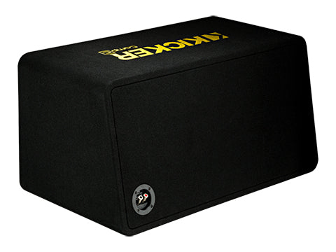 KICKER Dual CompC 12 Inch Subs in Vented Enclosure, 2-Ohm, 600W