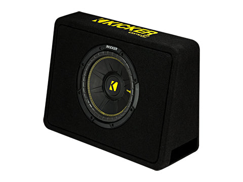 KICKER CompC 10 Inch Sub in Thin Profile Enclosure, 4-Ohm 300W 44TCWC104