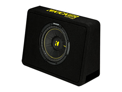 KICKER CompC 10 Inch Sub in Thin Profile Enclosure, 2-Ohm 300W 44TCWC102