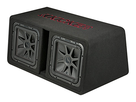 Kicker L7R 12-Inch DUAL Subwoofers in the CWR Style Vented Enclosure , 2-Ohm 1200W