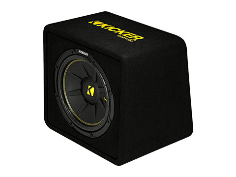 KICKER CompC 12 Inch Sub in Vented Enclosure, 4-Ohm 300W 44VCWC124