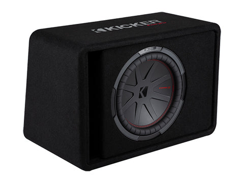 Kicker CompR 12-Inch Single Subwoofer in Vented Enclosure 2-Ohm 500W 48VCWR122