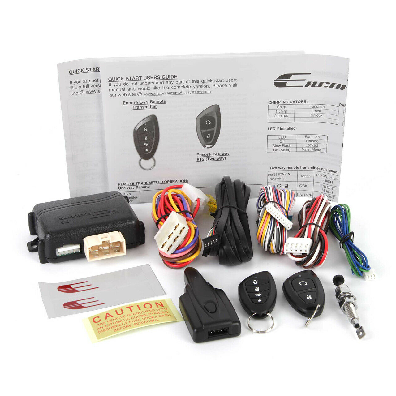 E5 Encore 2-Way Paging Remote Start Keyless Entry System w/ 4-Button NEW - TuracellUSA