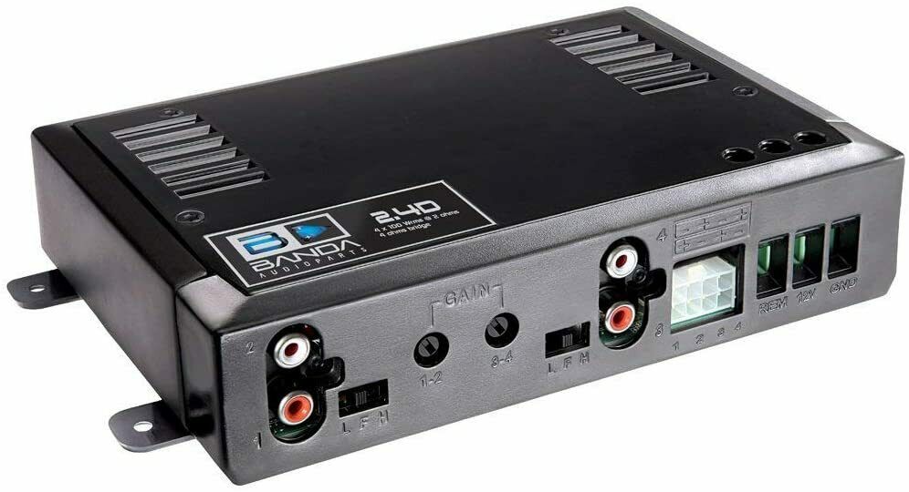 400.4 BLACK Banda Audioparts 4 Channel (4 x 100 Watt RMS) Class D Car Amplifier - TuracellUSA