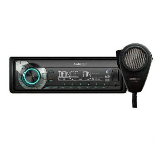 Audiopipe RA-PA91BT 1-Din Receiver W/ Bluetooth & Pa Mic Det Face, Aux In, Eq - TuracellUSA