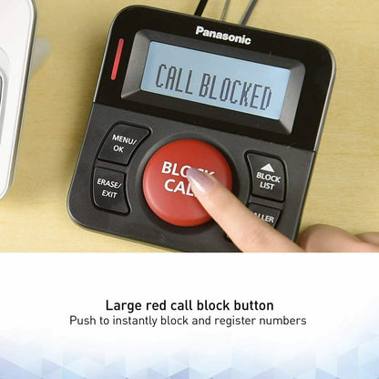 KX-TGA710B Panasonic Call Block Button with Bilingual Talking Caller ID NEW - TuracellUSA