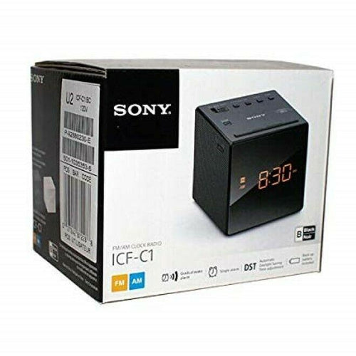 Sony ICF-C1 AM/FM Alarm Clock Radio LED - Black - TuracellUSA