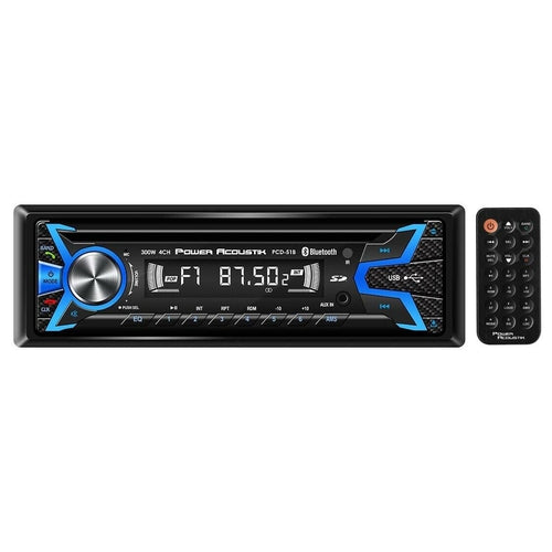 POWER ACOUSTIK PCD-51B Single DIN Bluetooth CD/AM/FM/Digital Media Car Stereo - TuracellUSA