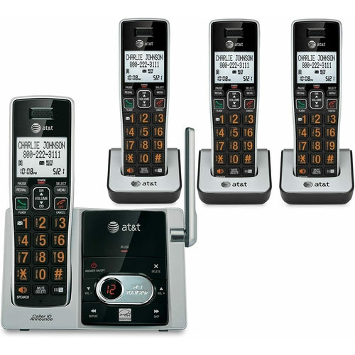 CL82413 AT&T DECT 6.0 Cordless Phone with Answering System - 4 Handsets NEW - TuracellUSA