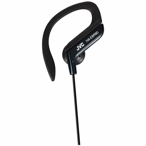 JVC HAEBR80B Sport-Clip In-Ear Ear-Clip Headphones Mic & Remote - Black - TuracellUSA