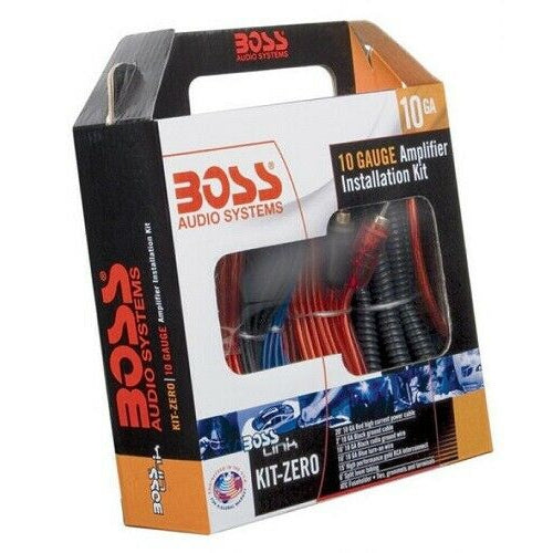 BOSS KITZERO AUDIO Boss Complete 10 Gauge Amplifier Installation kit BRAND NEW - TuracellUSA