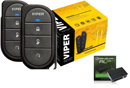 Viper 4105V Remote Car Starter 1-Way TWO 4-Button Remotes Keyless w/ ADS-AL-CA