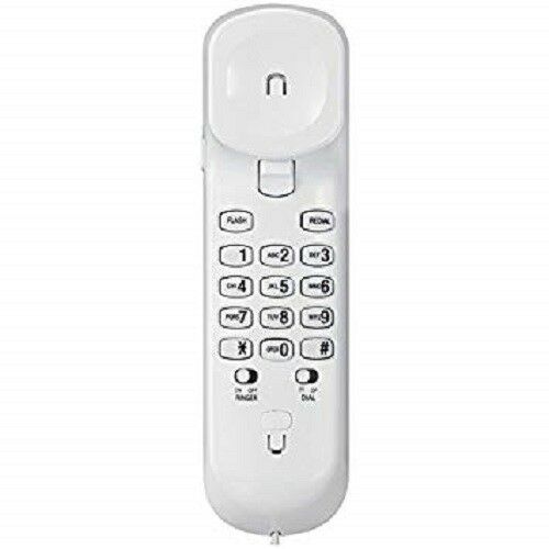 VTech CD1103W Corded Phone,1 Handset TRIM-STYLE,FLASH,WHITE BRAND NEW - TuracellUSA